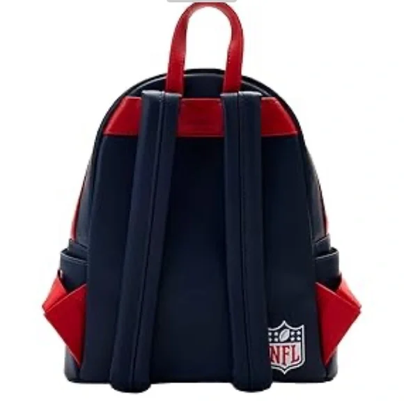 Loungefly Patriots Red and Navy Backpack - Picture 4 of 4